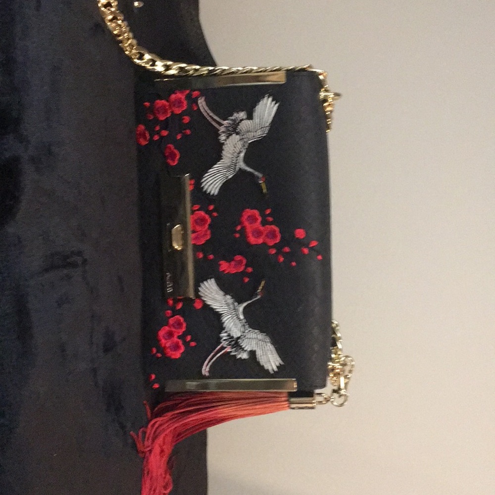 Blossom flowers bird purse
